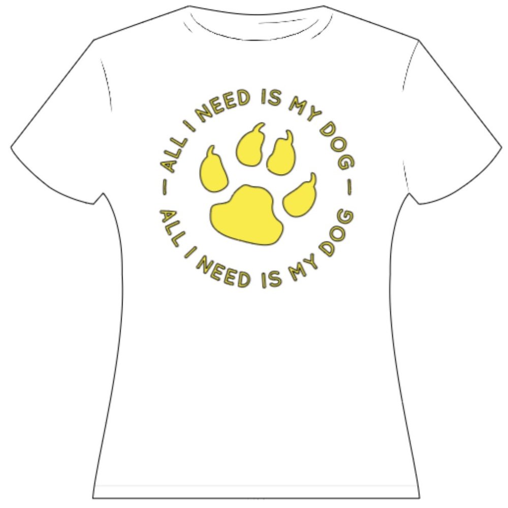 Custom-Made All I Need Is My Dog T-Shirt - Picture 6 of 11